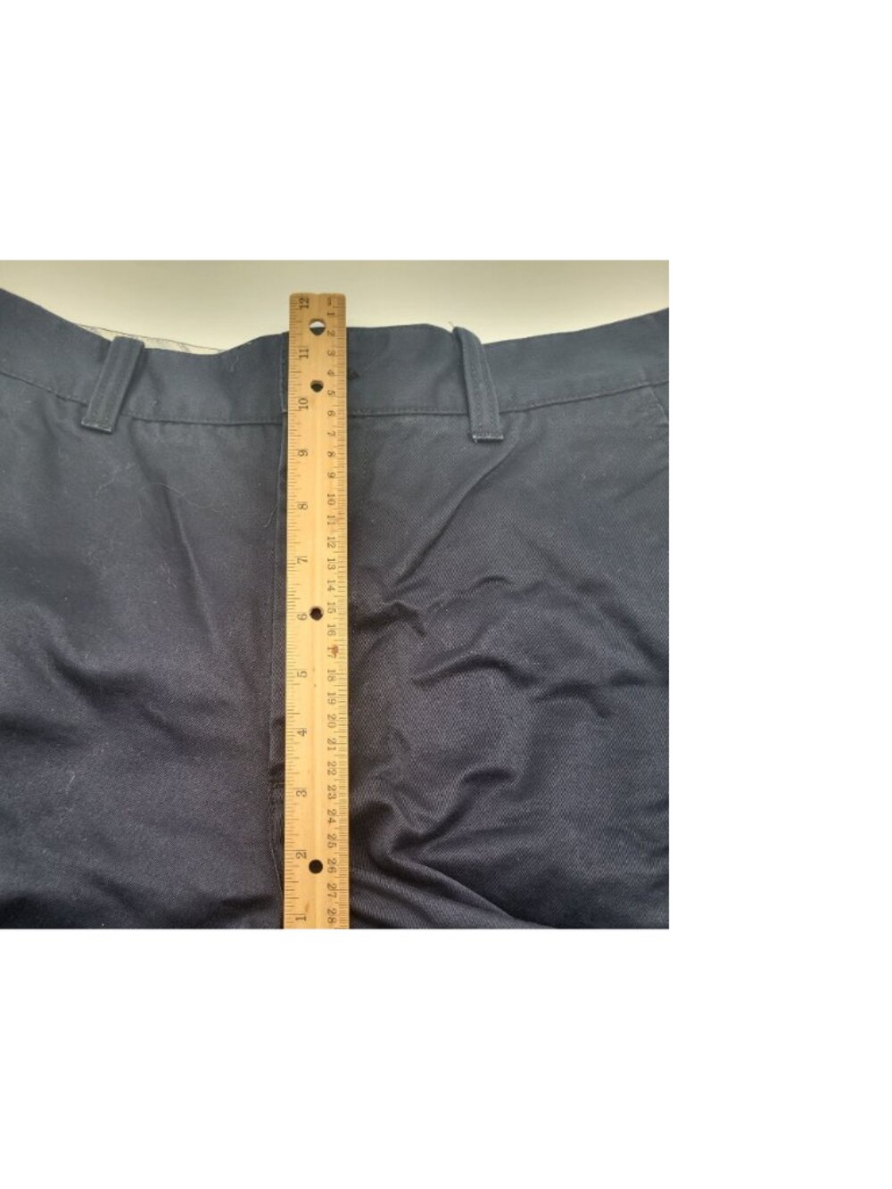 Gap Men's SZ 34 Navy Blue Chino Flat Front Shorts y2k Preppy Summer Vintage - Picture 4 of 11